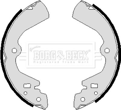 BORG & BECK Комплект тормозных колодок BBS6250